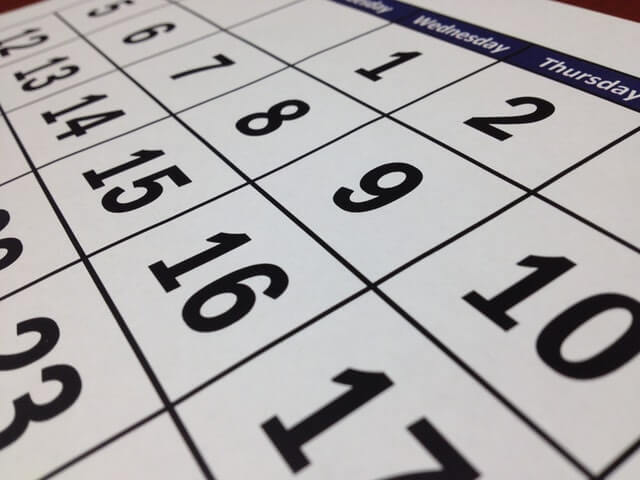 health and safety in 2018 calendar